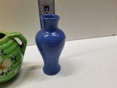 Lot of 4 Vintage Miniature Pots Pitcher hand painted Made in USA