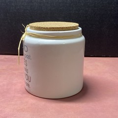 Vintage Ganz Ceramic Jar with Cork Lid A Friend Understands Your Past Home Decor