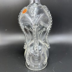 Magnor Glassverk Norway Clear Glass Decanter Vintage Container Bottle W Stopper
