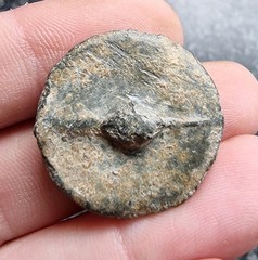 Medieval Lead Button Metal Detecting Find Antique 25mm 16.05g