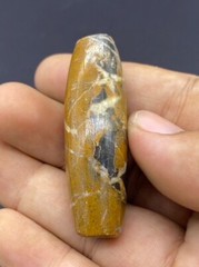 Beautiful Old Natural Jasper Stone Near Eastern Antique Beads From Asia