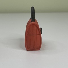 Decorative Ceramic Purse -Finely Detailed Orange -2”x2.5” Black Bow & Handle