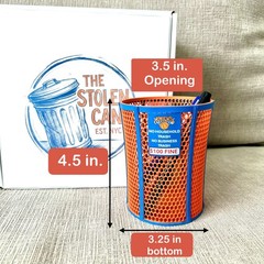 NY Knicks Trash Can Mini Trash Can – Basketball Gift Viral Blue Orange Trash Can