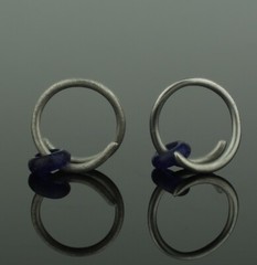 BEAUTIFUL ANCIENT ROMAN SILVER EARRINGS – CIRCA 1st/2nd century AD (01190)