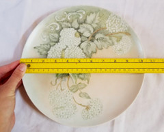 Yarrow Blossoms Porcelain Plate Platter 10.5″ Hand Painted Artist Sampler
