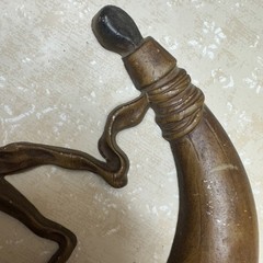 Vintage Sexton Wall Art Americana Decor Powder Horn Casted Metal Country Decor