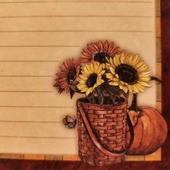 Longaberger 10 Recipe Cards 4″ x 6″ : Basket / Sunflowers / Pumpkin/ Butterfly