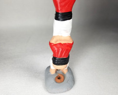 Rare Three Acrobats Totem Caganer Pottery Marked XMas 2001 Rosa Maria Galia
