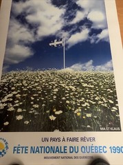 Poster Fête Nationale Québec Quebec 1990 “Un Pays À Faire Rêver” MNQ