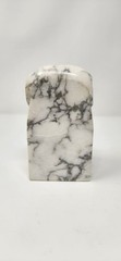 Stunning Vintage Restoration Hardware Solid Marble Scrolled Bookends Pair- Heavy