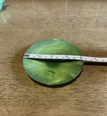 1944 J. Pressman Co. Chiquita Jade Gr Akro Agate “Tea for Six” Fingerloop