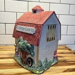 Fitz and Floyd Country Crafts Cookie Jar and Lid