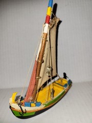 Vintage Wooden Souvenir Boat “PORTUGAL” Traditional Barco De Pesca in Miniature
