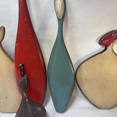 Vintage Sexton Like Cast Wine Bottles Full Set -MCM READ