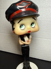 Betty Boop Lot Of 2 – 2003 Biker Girl Bobble Head Motorcycle & Shoe Salt Shaker