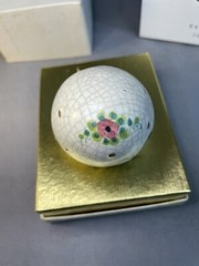 Vintage Veneto Flair Ceramic Egg Easter 1975 Italy #6671/7500 W/Box
