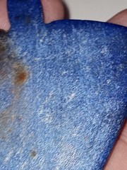 Ancient rare Lapis lazuli big etched design amulet from Afghanistan