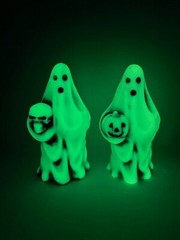 Harmony kingdom artist Neil Eyre Designs Halloween Sheet Ghost Pumpkin Glow Dark