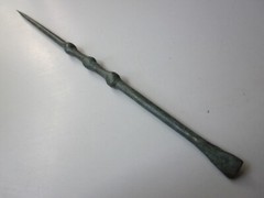 very rare AMAZING perfect ancient roman large bronze engraved stylus I – II A.D.