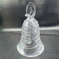 Mikasa Ribbon Classic Bell Full Lead Crystal Swirl Bell Made In Germany Clear