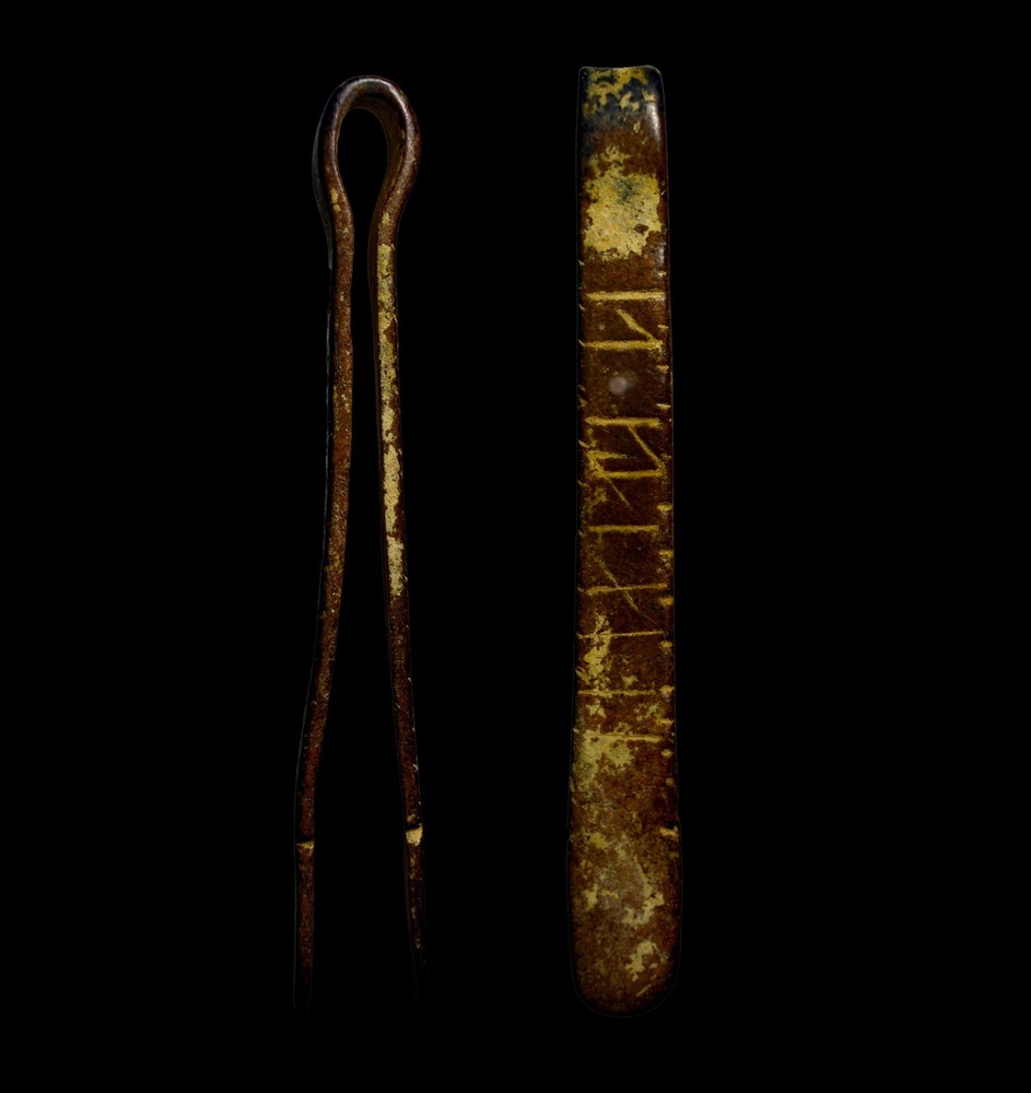 Ancient Roman Bronze Tweezers Grooming Medical Tool 100AD Authentic Ancient Art