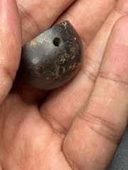 Near Eastern Intaglio Hadeed (hematite) Stone Stamp Seal Bead
