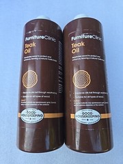2 PACK FURNITURE CLINIC Teak Oil | Wood Oil Protects & Cleans Indoor/Outdoor