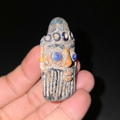 Ancient Beautiful Phoenician Glass Bead – Punic Core-Formed Pendant, Necklace