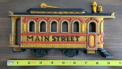 Vtg 1975 Homco Home Interiors Train Engine Box Car Main Street Wall Plaque #7383