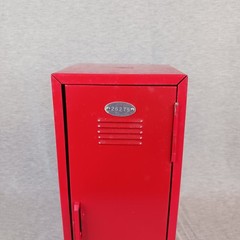 Vintage 1990’s Y2K Red Mini Metal Locker Storage 11”