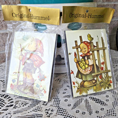 2 Vintage Original HUMMEL Printed Plaques Hanging Unopened Original Packaging