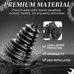 Chumia 2 Pcs Cv Boot Repair Kit, Fits Shaft Size 26-34mm, Include 2 Cv Axle Boot
