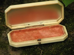 WEDGWOOD XRARE 1790 TOOTHPICK CASE & 3 JASPER MEDALLIONS CUT STEEL BEDS/GOLD