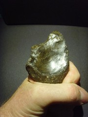 Lower Paleolithic – Fine Acheulean oblique ‘handled’ scraper. c.450,000 BP.