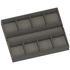 Impact bit holder insert for DEWALT Medium ToughCase (9 compartment)