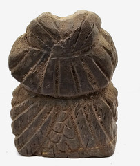 300 BC Athena Owl Ancient Greek Roman Statue Pure Stone Large Carved Artifact