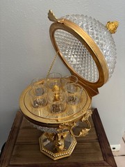 Vintage Unique Martin Benito Crystal Vodka/Liqueur Bar Cellar Signed