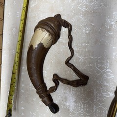 Vintage Sexton Wall Art Americana Decor Powder Horn Casted Metal Country Decor