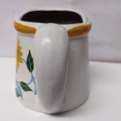 Unique Ceramic Watering Can with Sunflowers