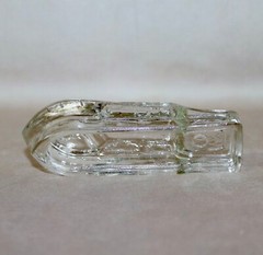 Boat Hollow Candy Holder Clear Glass ~ 4 3/4” Long 1940’s