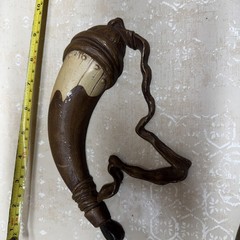 Vintage Sexton Wall Art Americana Decor Powder Horn Casted Metal Country Decor