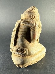 AMAZING ANCIENT PRE COLUMBIAN STONE CARVED TAINO BEHIQUE SEATED CIRCA 900AD