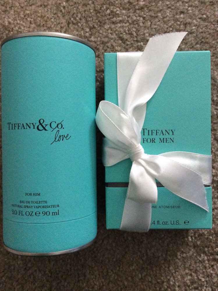 *EMPTY BOX ONLY* Tiffany & Co Love for him Eau de Toilette blue round 3.0 oz Lot