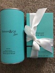 *EMPTY BOX ONLY* Tiffany & Co Love for him Eau de Toilette blue round 3.0 oz Lot