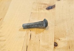 Antique Roman Iron Shipbuilding Nail Artifact