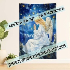Angel Rest Tapestry Radiant Holiday Wall Decor 59X82 in