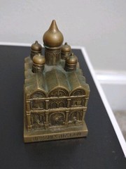 Souvenir Bronze METAL Russian CATHEDRAL OF THE ARCHANGEL MOSCOW Kremlin USSR