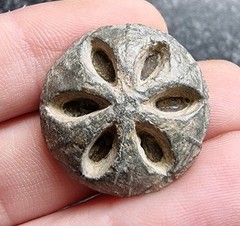 Medieval Lead Button Metal Detecting Find Antique 25mm 16.05g
