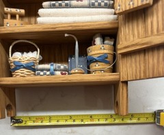 Vintage My Country Cupboard Primitive Wood Kitchen Cabinet Diorama Folk Art