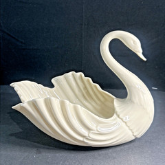 Vtg Medium Lenox Swan Centerpiece 9” Candy Trinket Centerpiece Dish